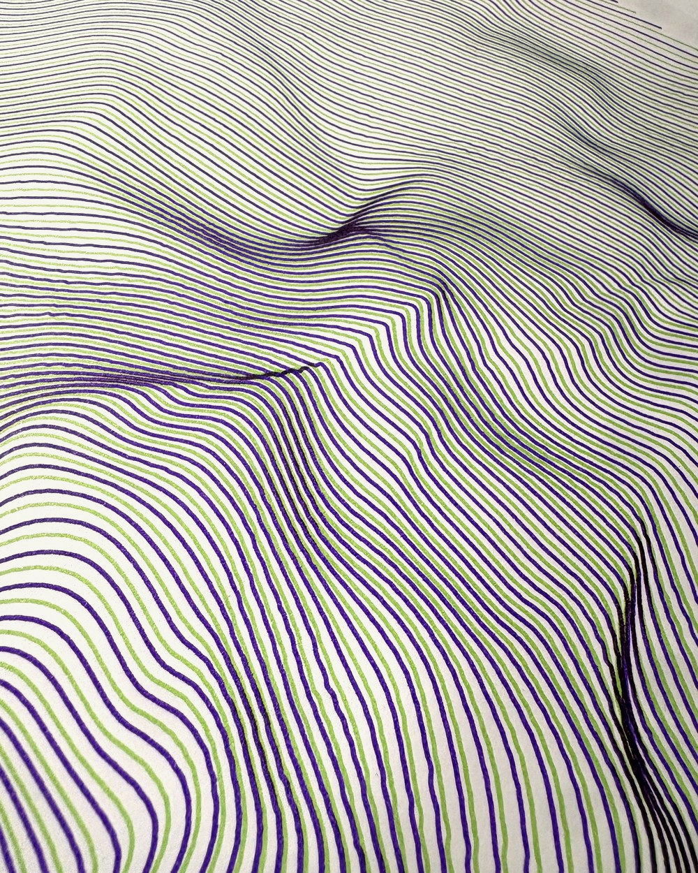 Relieve, foto 3 de 3: Rotring, 2 colores sobre papel de dibujo blanco