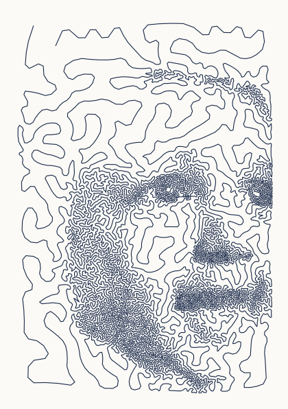 Retrato en línea única