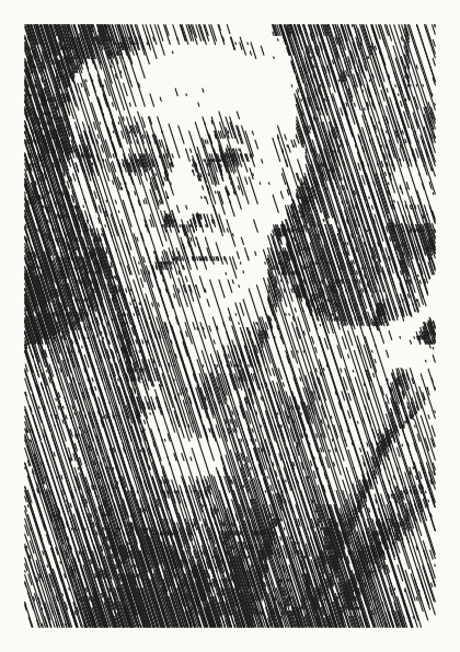 Retrato en plumilla